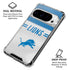 NFL Detroit Lions White Striped Google Pixel 10 Pro XL Clear Case